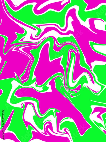 Fototapeta abstract pink and green banner watercolor luxury liquid pattern color on white.
