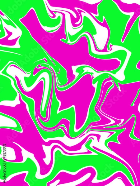 Fototapeta abstract pink and green banner watercolor luxury liquid pattern color on white.