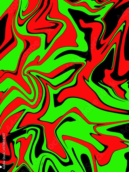 Fototapeta abstract light green and red watercolor luxury galaxy pattern color on black.