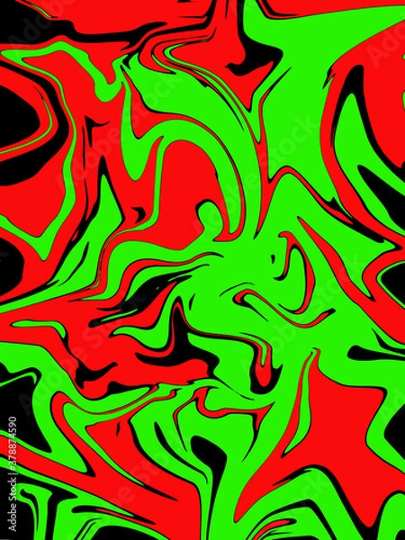 Fototapeta abstract light green and red watercolor luxury galaxy pattern color on black.