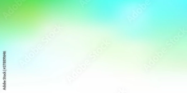 Fototapeta Light blue, yellow vector gradient blur template.