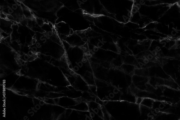 Fototapeta Black marble high resolution, abstract texture background in natural patterned for design.
