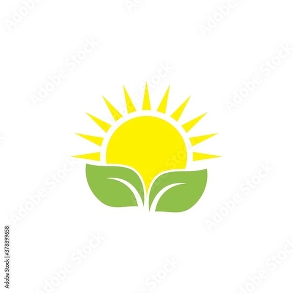 Obraz sun illustration design logo