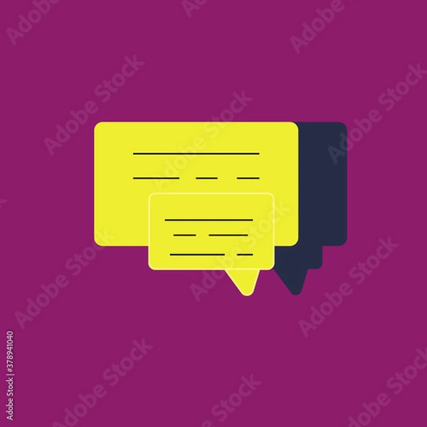 Obraz SMS web icon on a purple background