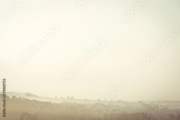 Obraz Abstrakter Morgennebel im Herbst