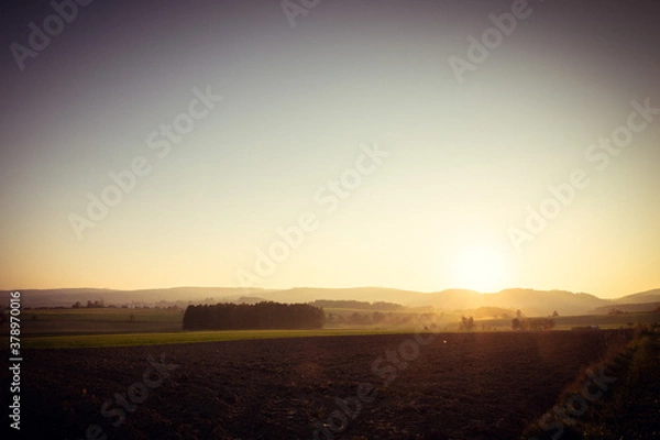 Obraz Abendrot im Herbst