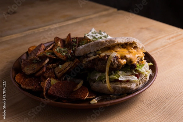 Obraz Gerichte in einem Mittelalter Restaurant