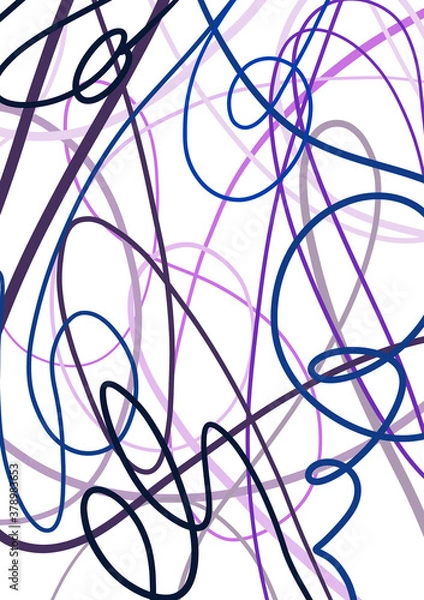 Fototapeta Light background with colored chaotic lines