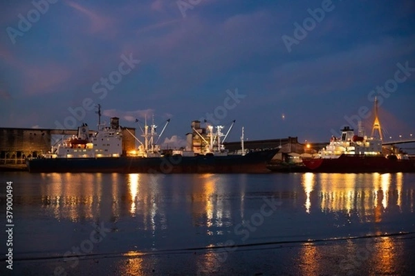Fototapeta Port in Thailand , Pier in Thailand