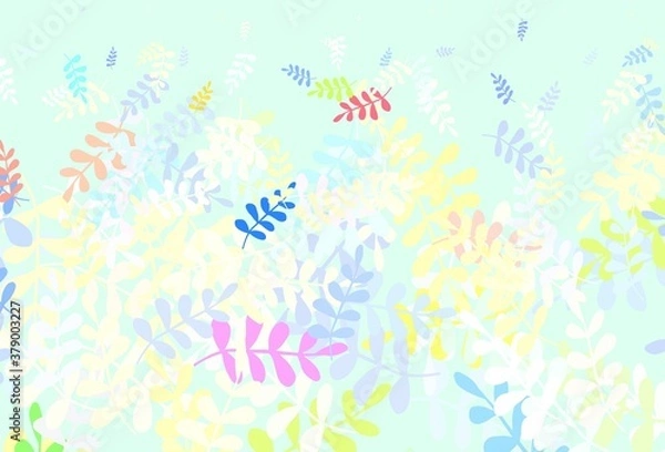 Obraz Light Multicolor vector abstract design with leaves.