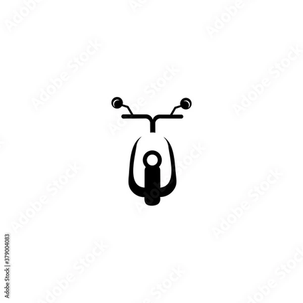 Obraz motorcycle logo vector, isolated on white background.