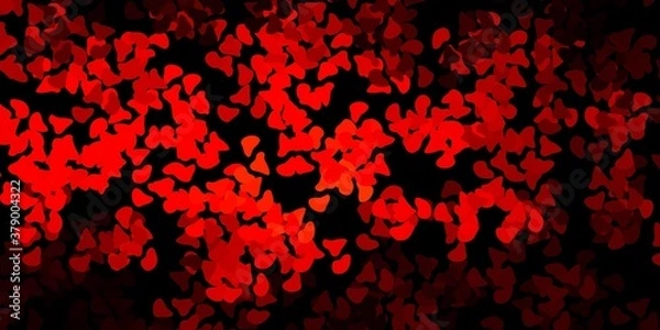 Fototapeta Dark orange vector background with random forms.