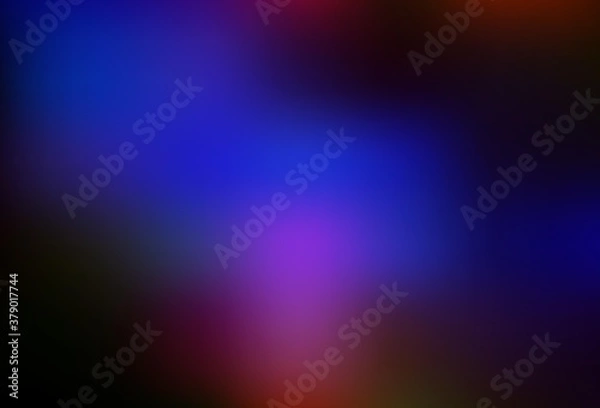 Obraz Dark Blue, Red vector abstract blurred background.