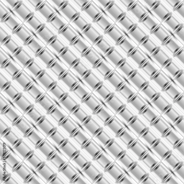 Fototapeta Simple, smooth surface, black and white color tone, seamless argyle shapes background.
