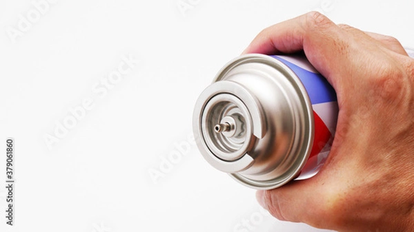 Obraz カセットガスの先端のアップ