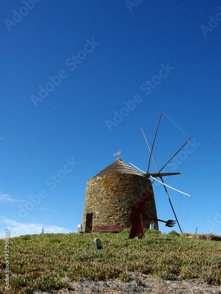 Obraz old windmill in Portugal