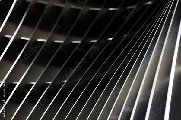 Fototapeta Close up of a metallic surface