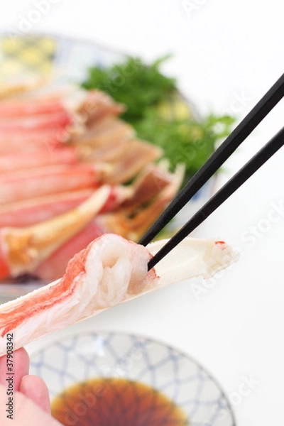 Obraz ズワイカニのしゃぶしゃぶ