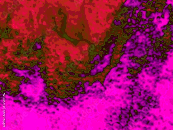 Obraz blurred texture thermographic camera. activity map, thermal imager map