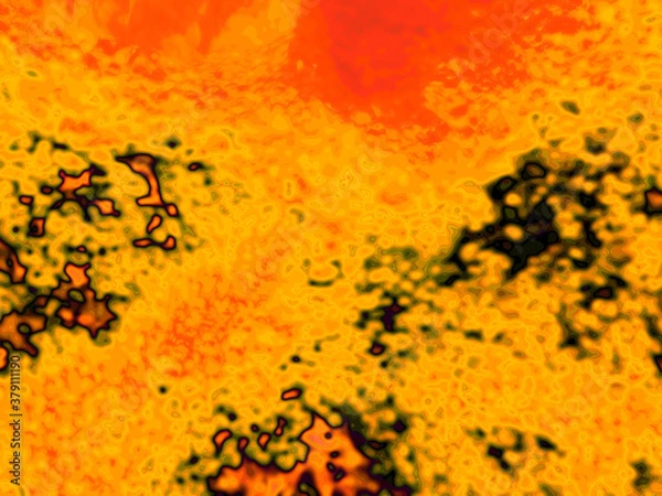 Obraz blurred texture thermographic camera. activity map, thermal imager map