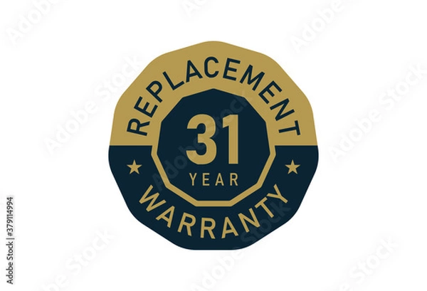 Fototapeta 31 year replacement warranty, Replacement warranty images