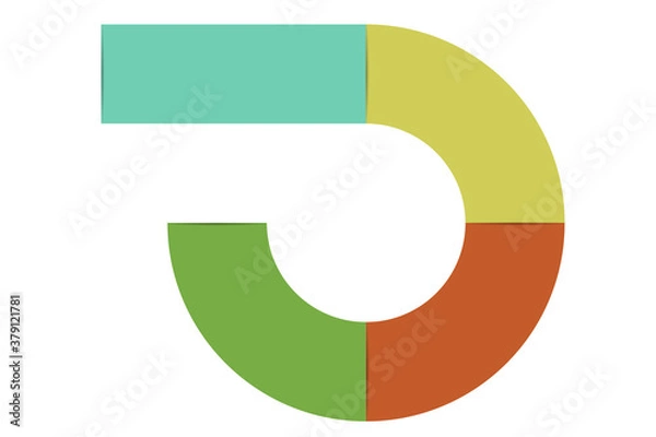 Obraz abstract colorful circle