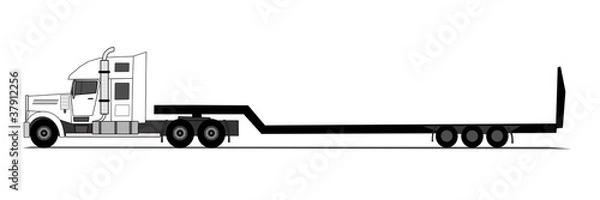 Fototapeta Semitrailer truck