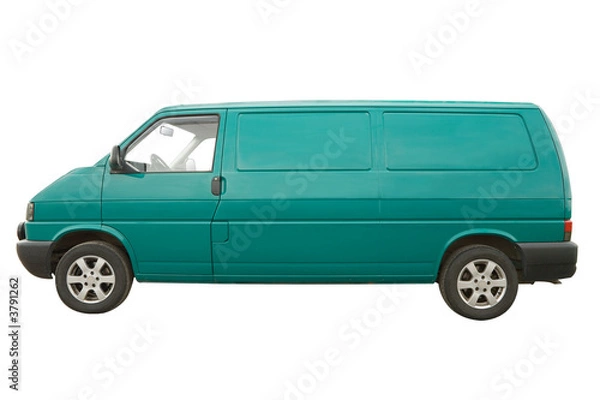 Fototapeta Van isolated on a white background