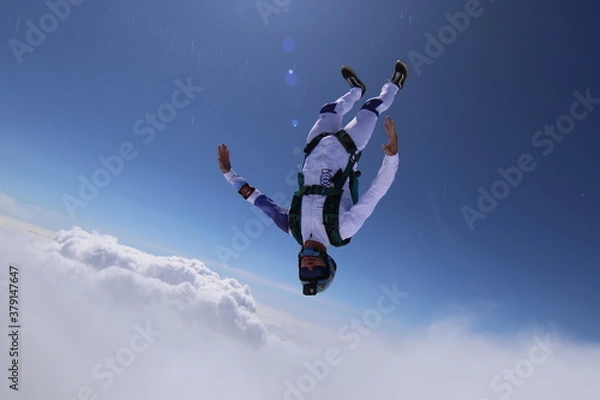 Fototapeta Skydiving in Norway