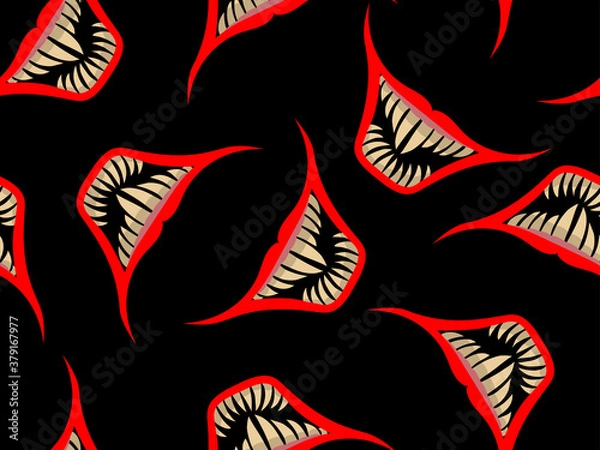 Obraz Halloween pattern in cartoon style