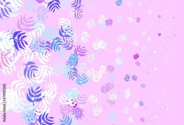 Obraz Light Multicolor vector doodle texture with leaves.