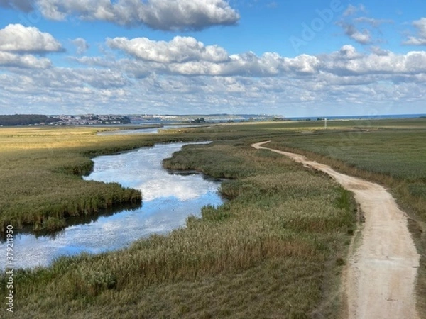 Fototapeta landscape with river
