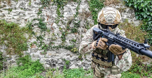 Obraz airsoft player