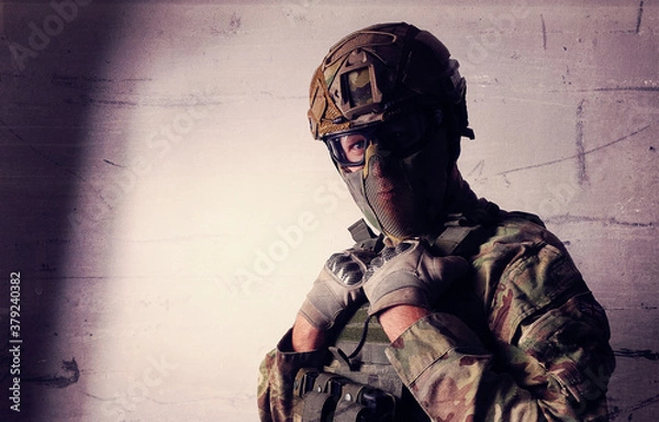 Fototapeta airsoft player