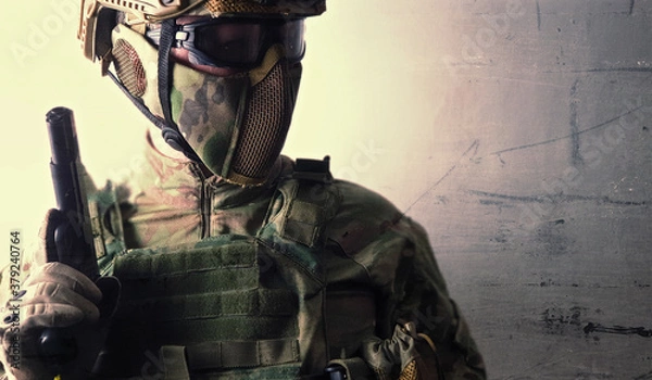 Fototapeta airsoft player