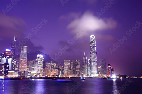 Fototapeta Hong Kong skyline at night