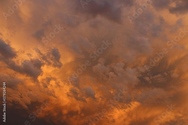 Fototapeta fire in the sky