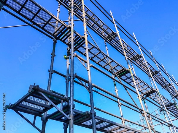 Obraz 工事現場の足場