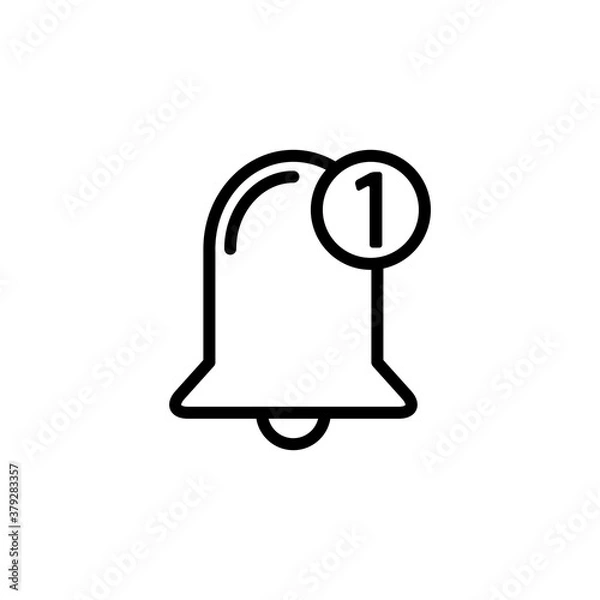 Obraz Bell Best Flat Icon Design Vector Template Illustration