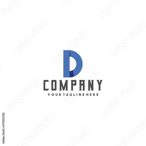 Obraz Creative letter d logo design vector