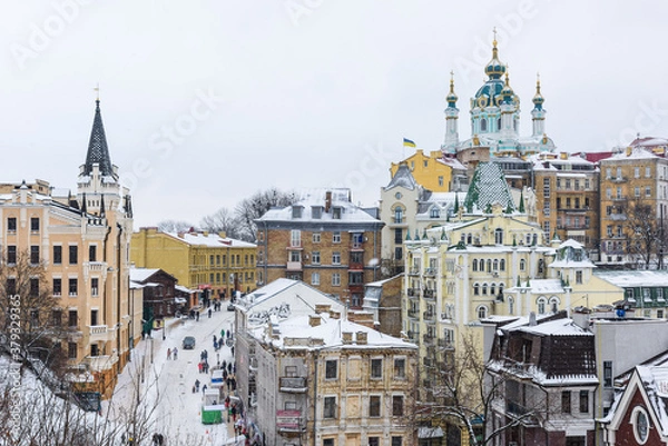 Obraz view on new buildings of old district