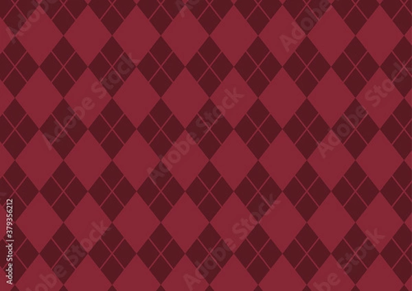 Obraz ゴシックなピンク色チェックパターン