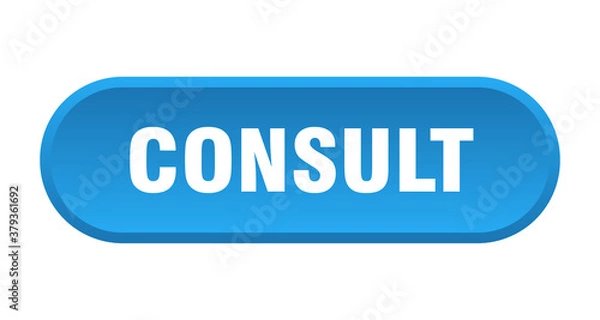 Fototapeta consult button. rounded sign on white background