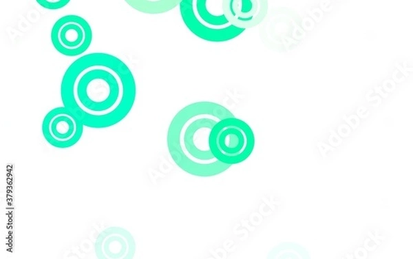 Fototapeta Light Green vector template with circles.