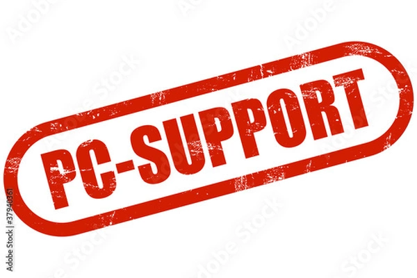 Obraz Grunge Stempel rot PC-SUPPORT