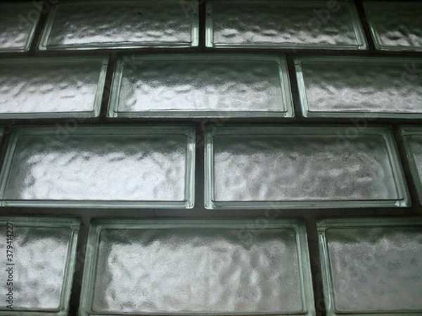Fototapeta ガラスブロックの壁