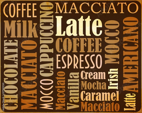 Fototapeta cooffe background