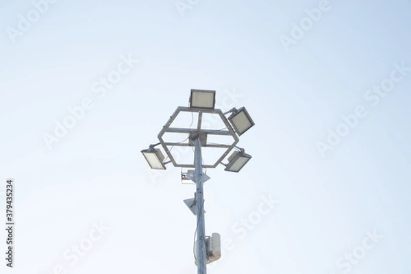 Obraz street lamp on blue sky