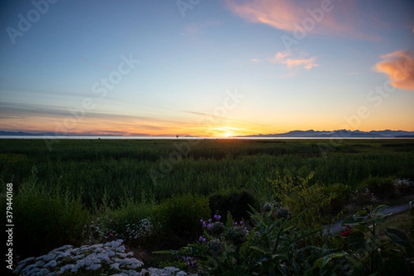 Obraz sunrise over the river