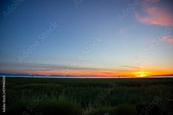 Obraz sunset in the mountains